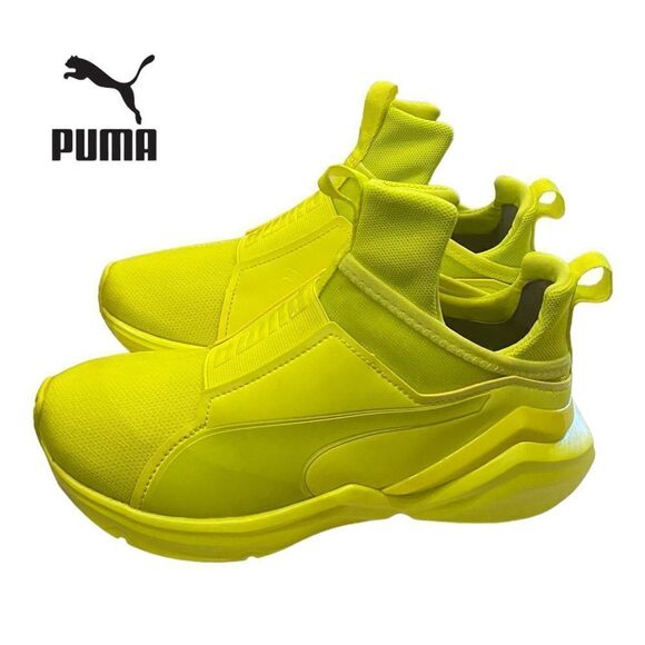 NEW Puma Women's Fierce 2 'Yellow Glow Sneakers 6 - Picture 1 of 6